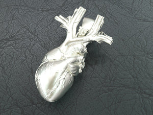 Heart of gold-gothic gold/platinum/silver heart pendant - RK Jewellery Designs 